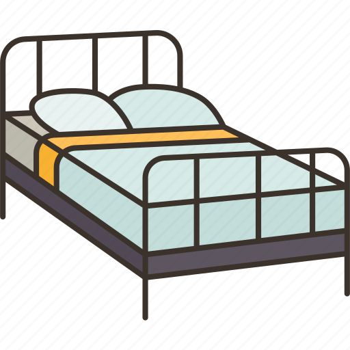 Bed, frame, metal, room, sleep icon - Download on Iconfinder