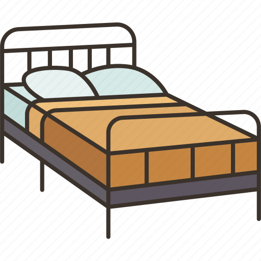 Bed, metal, frame, room, comfortable icon - Download on Iconfinder