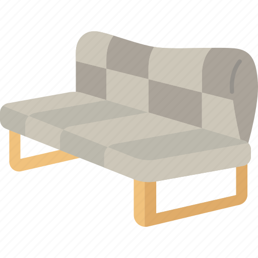 Bed, futon, sofa, cushion, room icon - Download on Iconfinder