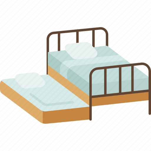 Bed, trundle, bedding, mattress, furniture icon - Download on Iconfinder