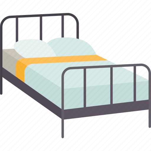 Bed, frame, metal, room, sleep icon - Download on Iconfinder