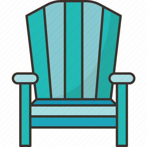 Adirondack, chair, cottage, relax, exterior icon - Download on Iconfinder