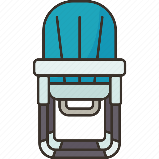Chair, baby, kid, eating, highchair icon - Download on Iconfinder