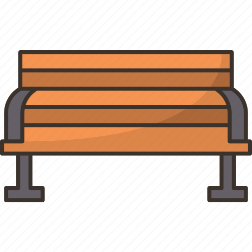 Park, bench, garden, outdoors, leisure icon - Download on Iconfinder