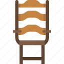 ladderback, chair, furniture, dcor, interior