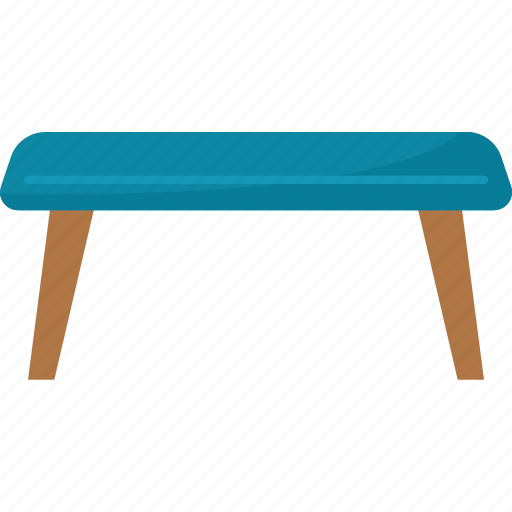 Upholstered, bench, seat, bedroom, furniture icon - Download on Iconfinder