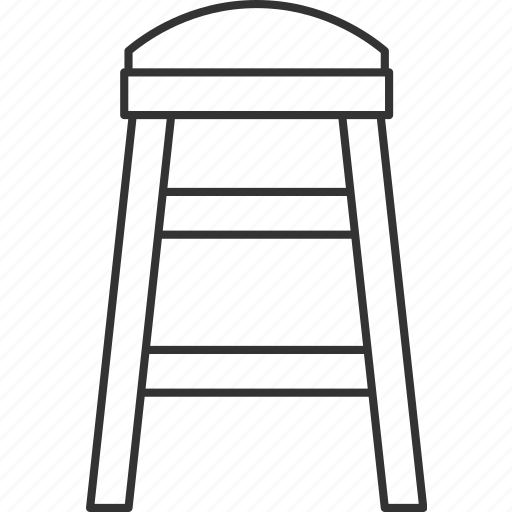 Stool, chair, bar, seat, furniture icon - Download on Iconfinder