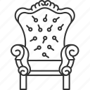 throne, royal, majestic, furniture, antique