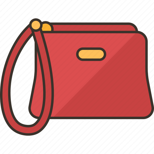 Wristlet, purse, wrist, strap, hanging icon - Download on Iconfinder