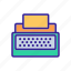 contour, creative, document, text, typewriter 