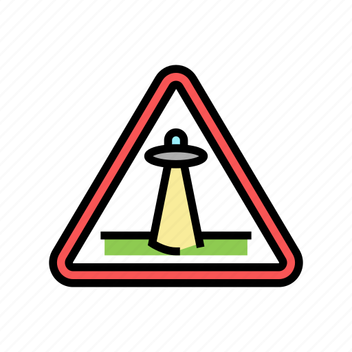 Alien, abduction, warning, ufo, guest, visiting icon - Download on Iconfinder