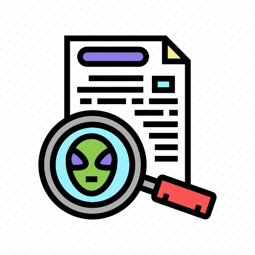 Alien, discovery, document, ufo, guest, visiting icon - Download on Iconfinder