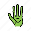 alien, hand, four, fingers, ufo, guest 