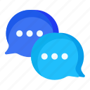 messages, bubble, chat, conversation, discuss, talk