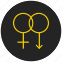 female sign, gender symbol, sex symbol, venus symbol, woman restroom sign