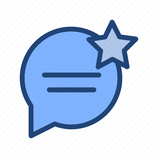 Chat, star, conversation icon - Download on Iconfinder