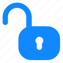 unlock, open, unsecure, security