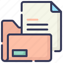folder, file, document, paper, page, sheet, data