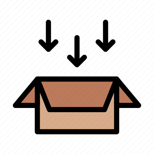 Box, carton, package, down, arrow icon - Download on Iconfinder