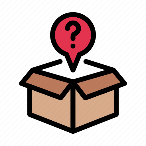 Carton, package, faq, help, unboxing icon - Download on Iconfinder