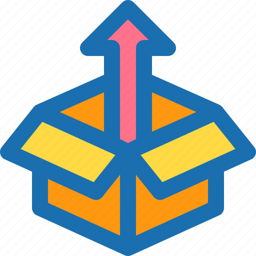 Arrow, box, delivery, unboxing, up icon - Download on Iconfinder
