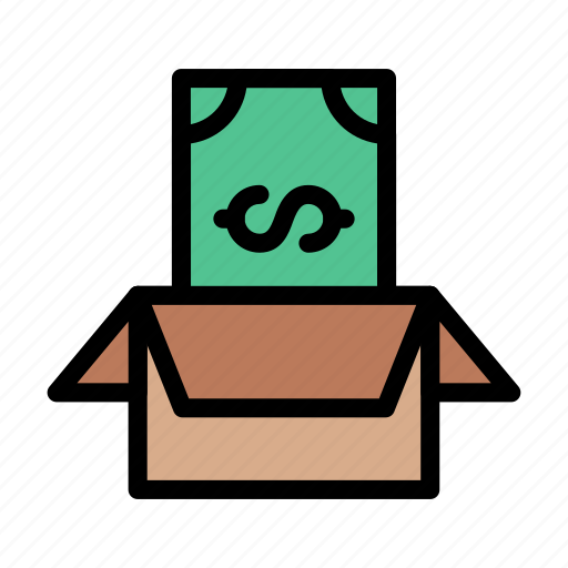 Box, carton, delivery, dollar, money icon - Download on Iconfinder