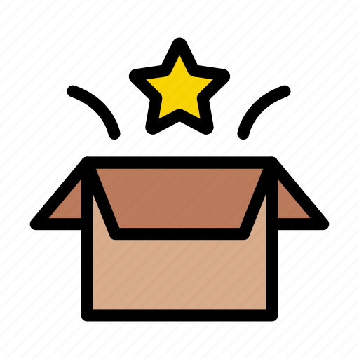 Box, carton, delivery, open, unboxing icon - Download on Iconfinder