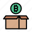 box, carton, package, delivery, bitcoin 