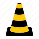 cone, road sign, sign, traffic cone, road, road works, traffic