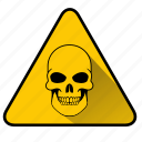 danger, dangerous, hazard, peril, sign, skull, virus