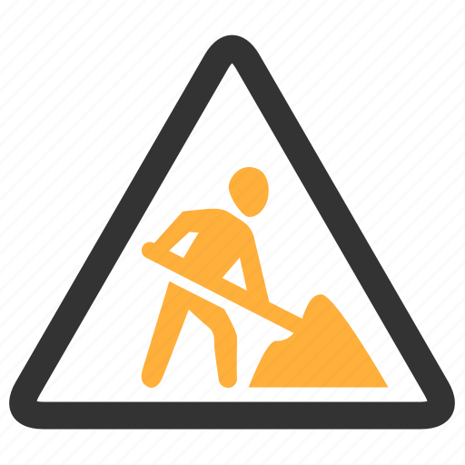 Under construction, dig, digging, sign icon - Download on Iconfinder