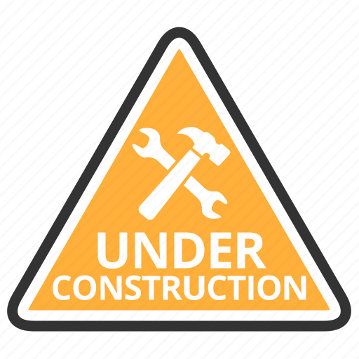 Under construction, sign, hammer, settings icon - Download on Iconfinder