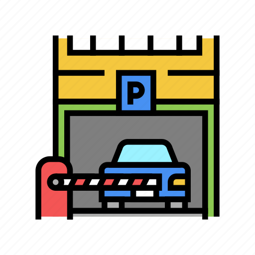 Barrier, parking, equipment, multilevel, building icon - Download on Iconfinder