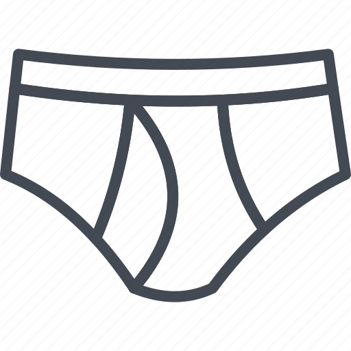 Boxers, clothes, line, men, outline, panties, underwear icon