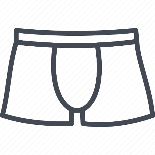 Boxers, clothes, line, men, outline, panties, underwear icon - Download on Iconfinder