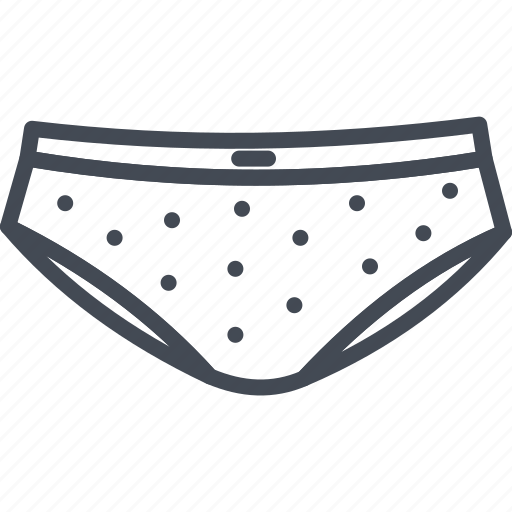 Clothes, line, outline, panties, underwear, women icon - Download on Iconfinder