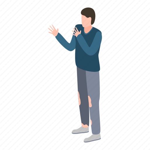 Business, cartoon, isometric, man, unemployed, woman, young icon - Download on Iconfinder