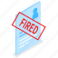 dismissal, fired, cv, unemployment 