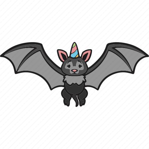 Bat, unicorn, halloween, spooky, animal icon - Download on Iconfinder