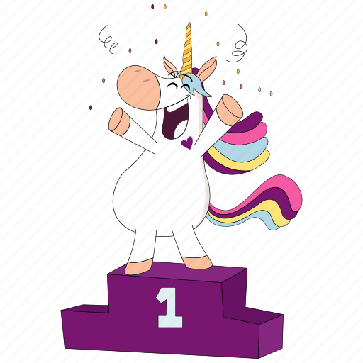 Smiley, emoji, winner, 🦄, unicorn, first place, 1st icon - Download on Iconfinder