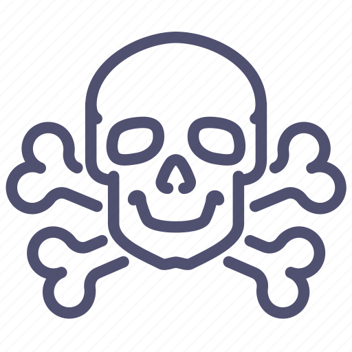 Bones, danger, death, poison, skull, jolly roger icon - Download on Iconfinder