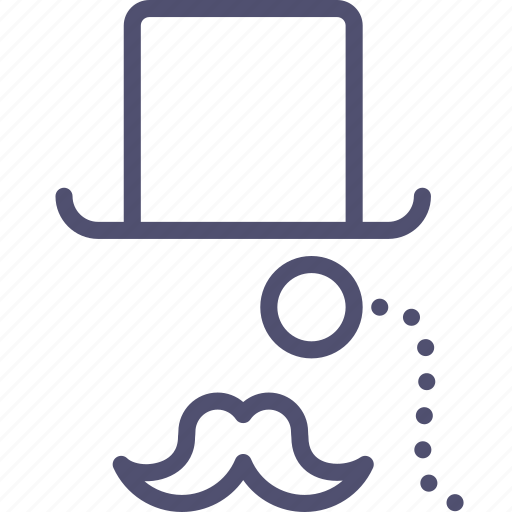 Fashion, hat, hipster, monocle, moustache icon - Download on Iconfinder