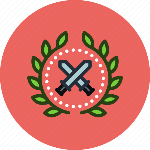 Achievement, award, battle, soldier, war, warrior, wreath icon - Download on Iconfinder