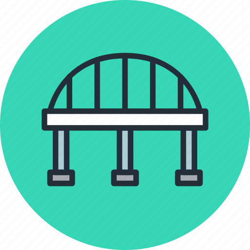 Arc, bridge, column, highway icon - Download on Iconfinder