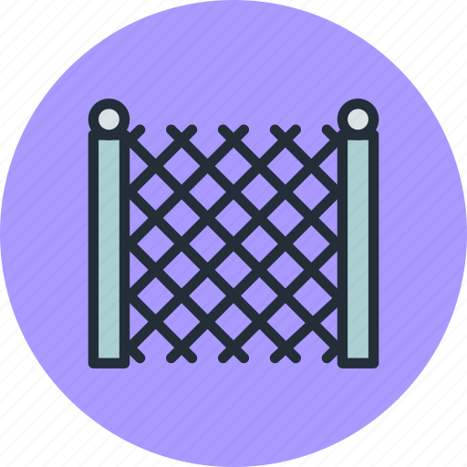 Building, fence, garden, metal icon - Download on Iconfinder