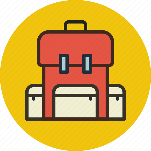 Backpack, bag, camping, hike, school, student icon - Download on Iconfinder