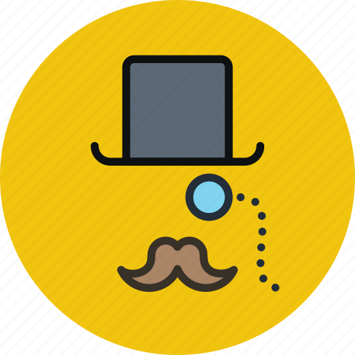 Fashion, hat, hipster, monocle, moustache, top, tophat icon - Download on Iconfinder