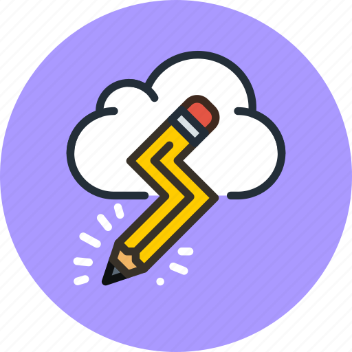 Cloud, creative, design, idea, imaginary, pencil icon - Download on Iconfinder