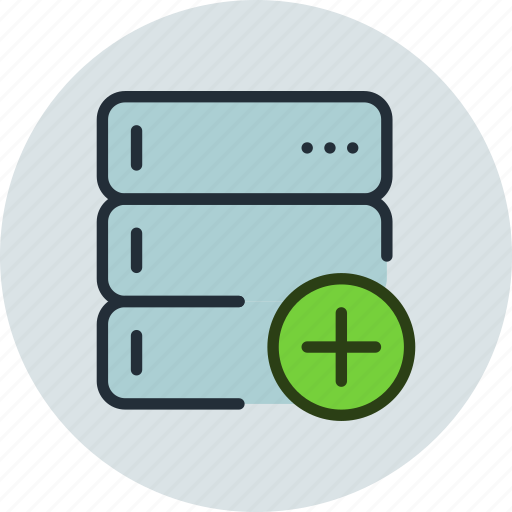 Add, backup, base, data, database, rack, server icon - Download on Iconfinder