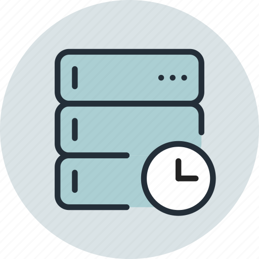 Backup, base, data, database, schedule, server, time icon - Download on Iconfinder